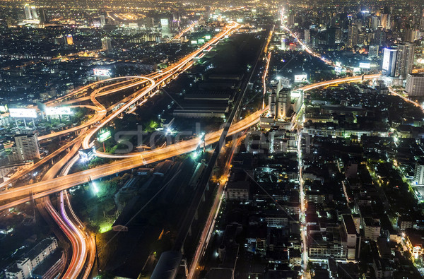 View across Bangkok skyline  Stock photo © meinzahn