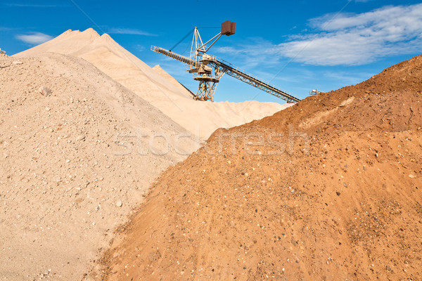 Helyszín sóder építkezés Föld kő ipari Stock fotó © meinzahn