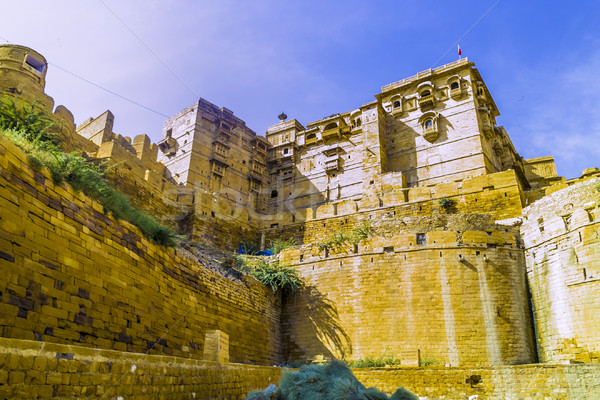 Jaisalmer fort in Rajasthan, India Stock photo © meinzahn