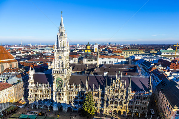 aerial of Munich in beautiful weather  Stock photo © meinzahn