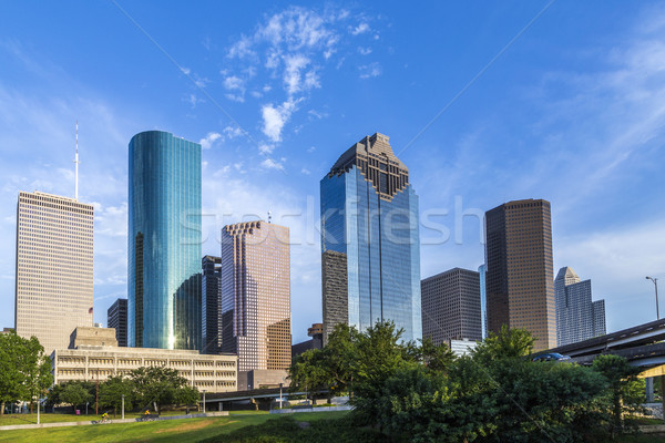 Cityscape Houston późno popołudnie świetle biuro Zdjęcia stock © meinzahn