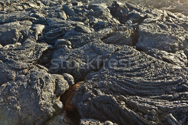 Stones of volcanic flow give a beautiful  structure Stock photo © meinzahn