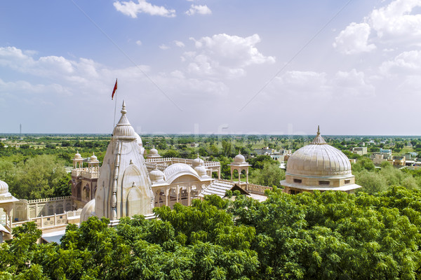 jain temples of jaisalmer in rajasthan state in india  Stock photo © meinzahn