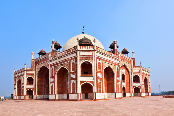 Túmulo Délhi Índia anúncio exemplo influenciar Foto stock © meinzahn