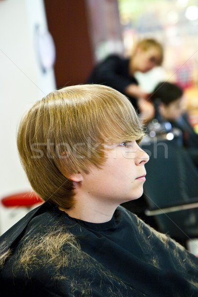 Foto stock: Cabeleireiro · sorridente · sorrir · beleza · diversão