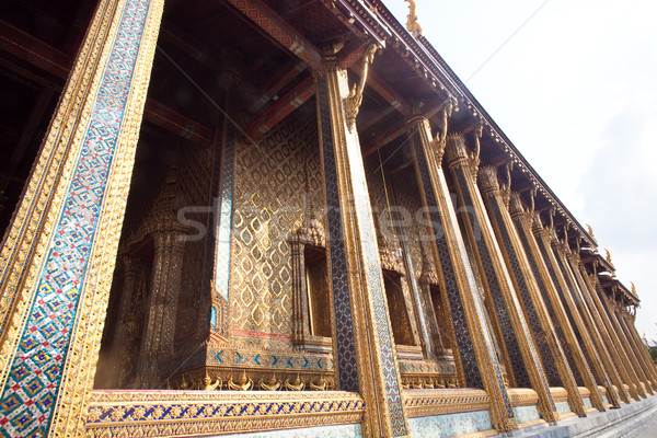 famous temple Phra Sri Ratana Chedi in the Grand Palace Stock photo © meinzahn