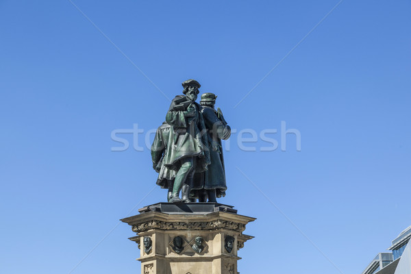 The Johannes Gutenberg monument on the southern Rossmark Stock photo © meinzahn
