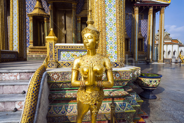 a kinaree, a mythology figure, is watching the temple in the Gra Stock photo © meinzahn