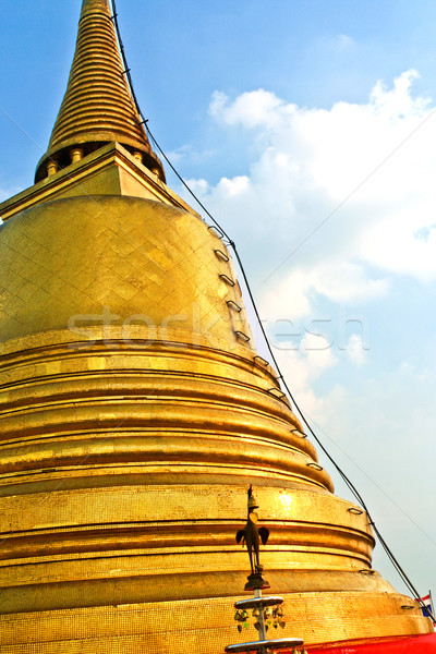 temple Wat Saket, the golden mountain Stock photo © meinzahn
