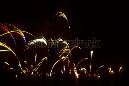 firework on the east sea in Germany, Anklam to celebrate the new Stock photo © meinzahn