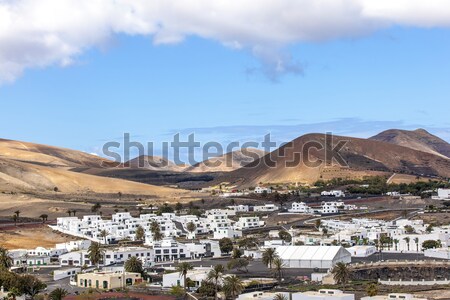 view to Uga, rural village in Lanzarote Stock photo © meinzahn