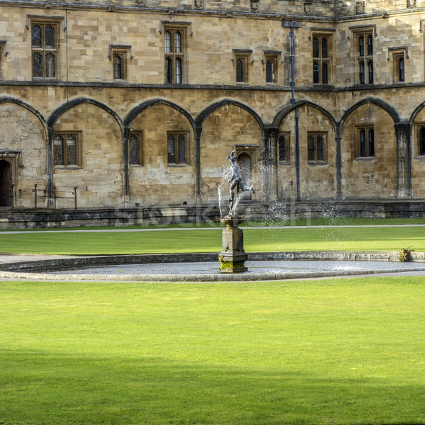 Fountain at Christ Church College, Oxford Stock photo © meinzahn