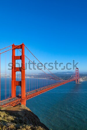 Noto San Francisco Golden Gate Bridge tardi pomeriggio luce Foto d'archivio © meinzahn