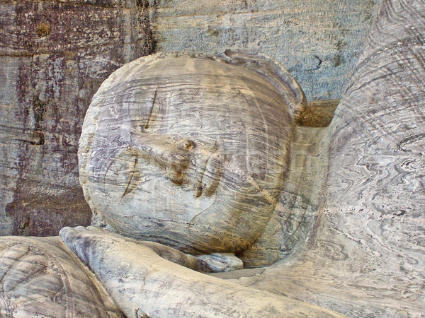 dying buddah in Gal Vihāra in the ancient capital Polonnaruwa,  Stock photo © meinzahn