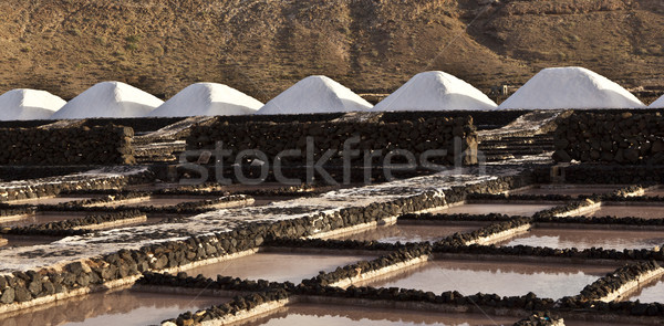 Salt refinery, Saline from Janubio, Lanzarote  Stock photo © meinzahn