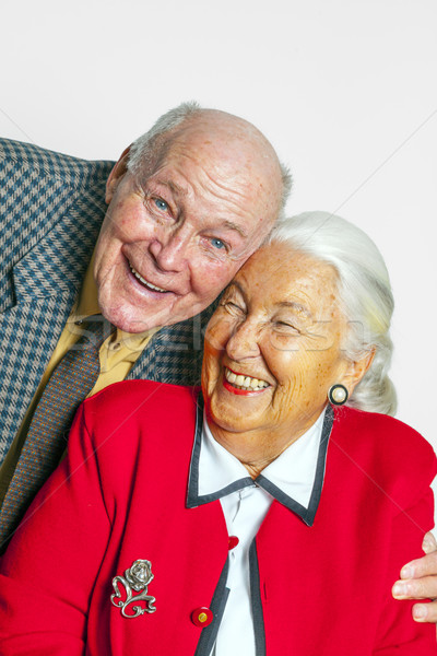 happy elderly couple enjoy life Stock photo © meinzahn