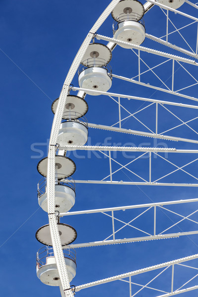 Stock foto: Groß · Riesenrad · blauer · Himmel · Himmel · Sommer · Rad