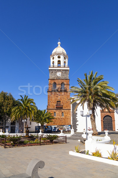 famous clock tower and church of Nuestra Senora de Guadalupe in  Stock photo © meinzahn