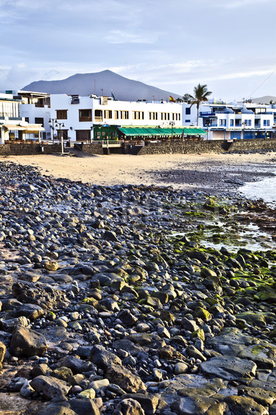 promenade of scenic Playa Blanca  Stock photo © meinzahn