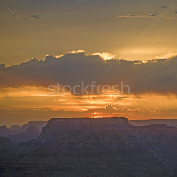 Gün batımı Grand Canyon çöl görmek nokta güney Stok fotoğraf © meinzahn