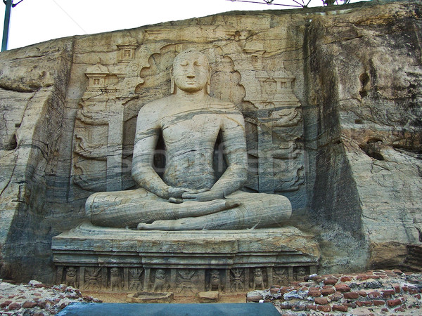 dying buddah in Gal Vihāra in the ancient capital Polonnaruwa,  Stock photo © meinzahn