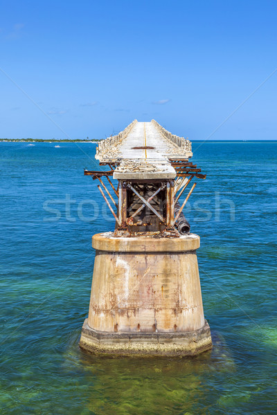 old Railroad Bridge on the Bahia Honda Key Stock photo © meinzahn