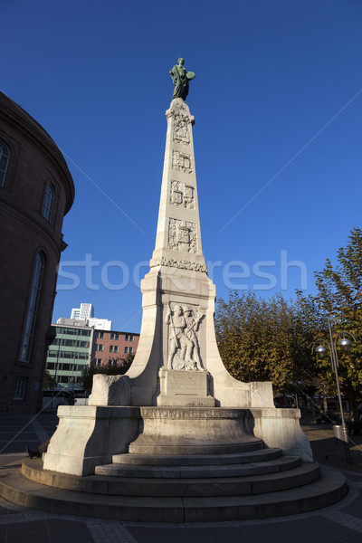 Stock photo: Unity memorial in Frankfurt with Clio, muse of history