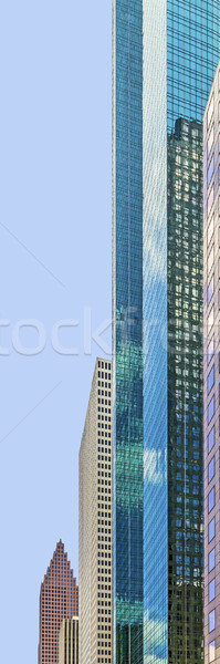 Homlokzat felhőkarcoló belváros Houston autó város Stock fotó © meinzahn