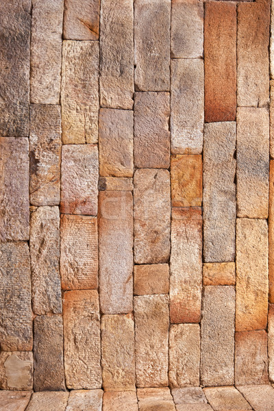 seamless bricks of an historic building QTAB Minar in Delhi Stock photo © meinzahn