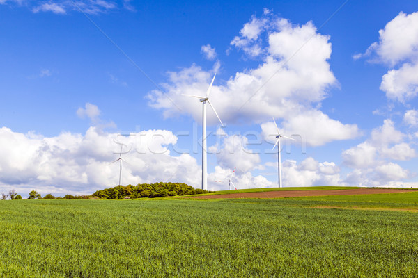 wind turbine generating electricity  Stock photo © meinzahn