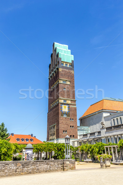 Hochzeitsturm tower at Kuenstler Kolonie artists colony in Darms Stock photo © meinzahn