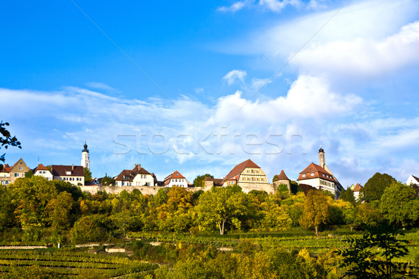 Rothenburg ob der Tauber, old famous city from medieval times  Stock photo © meinzahn