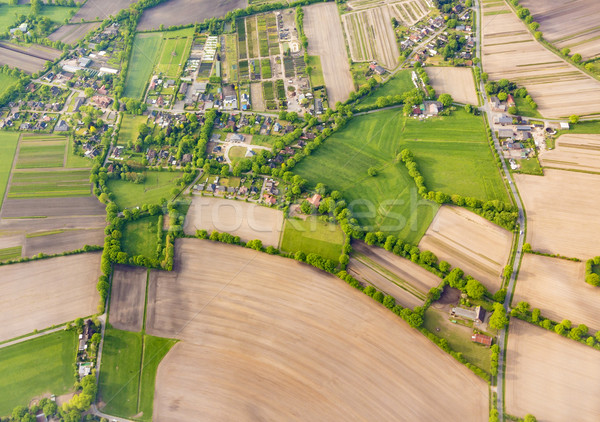 aerial of rural landscape  near Hamburg Stock photo © meinzahn