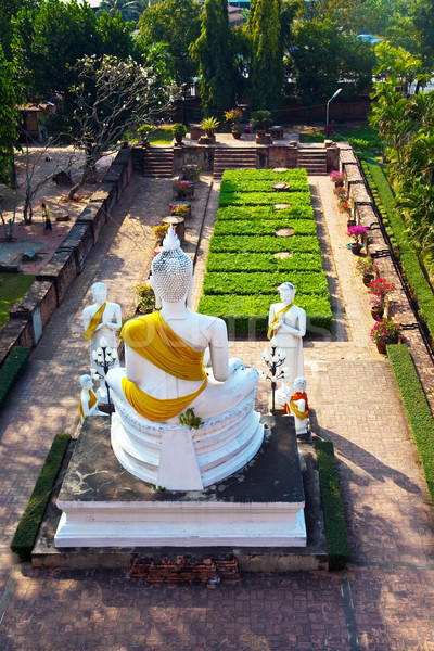 oblations, sacrificial offerings for Lord Buddha at the temple  Stock photo © meinzahn