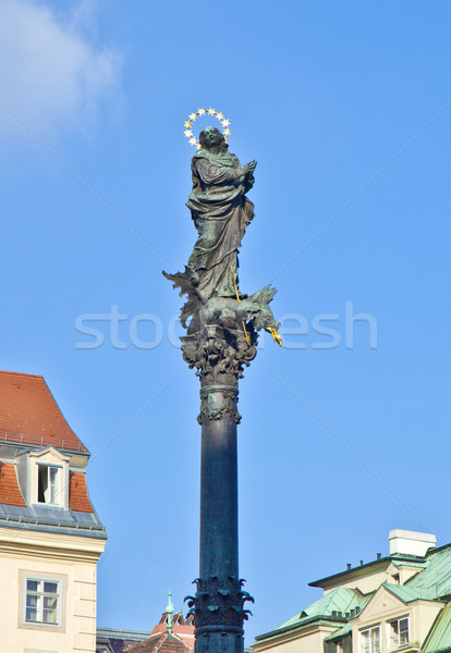marian column in vienna am Hof Stock photo © meinzahn