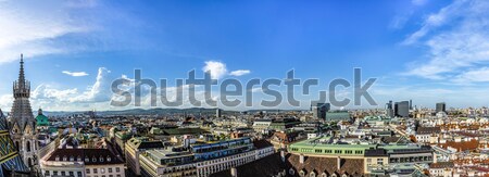 Stock fotó: Panorámakép · kilátás · Bécs · város · nappal · Ausztria