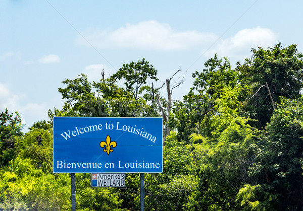welcome to louisiana sign Stock photo © meinzahn