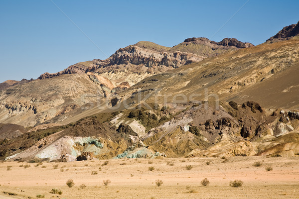 scenic road Artists Drive in Death valley with colorful stones Stock photo © meinzahn