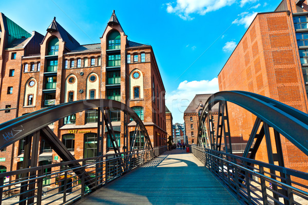  Speicherstadt in Hamburg Stock photo © meinzahn