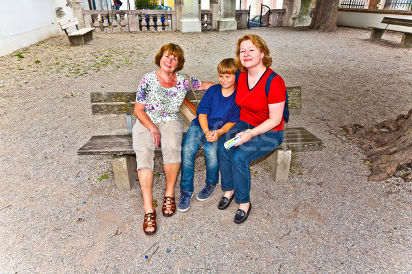 three generations of an attractive family  Stock photo © meinzahn