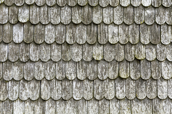 old wooden shingles on the roof  Stock photo © meinzahn