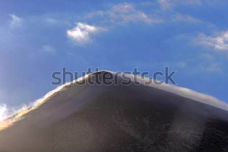 Górę wulkan rano świetle krajobraz górskich Zdjęcia stock © meinzahn