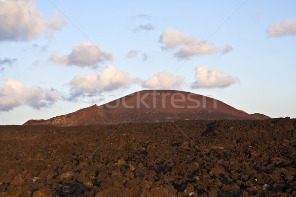 vulcanic landscape under the extincted vulcano Stock photo © meinzahn