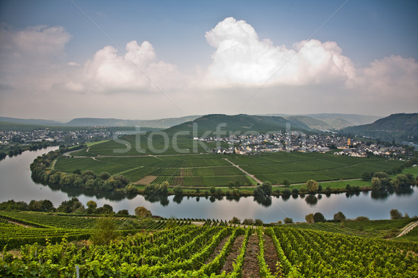 Stockfoto: Wereld · beroemd · rivier · hemel · wijn · zonsondergang