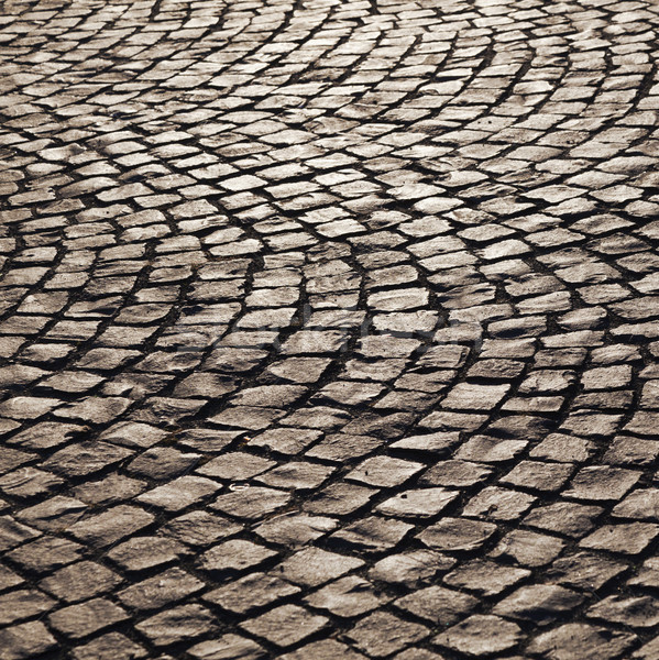 pattern of old cobble stone street  Stock photo © meinzahn