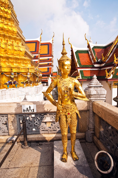 a kinaree, a mythology figure, in the Grand Palace in Bangkok  Stock photo © meinzahn