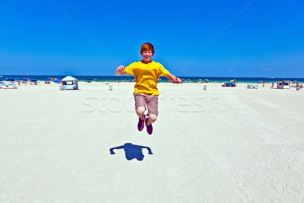 Zuiden Miami blauwe hemel strand zon oceaan Stockfoto © meinzahn