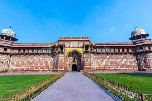 Stock photo:   Jahangiri Mahal in Agra Red Fort 