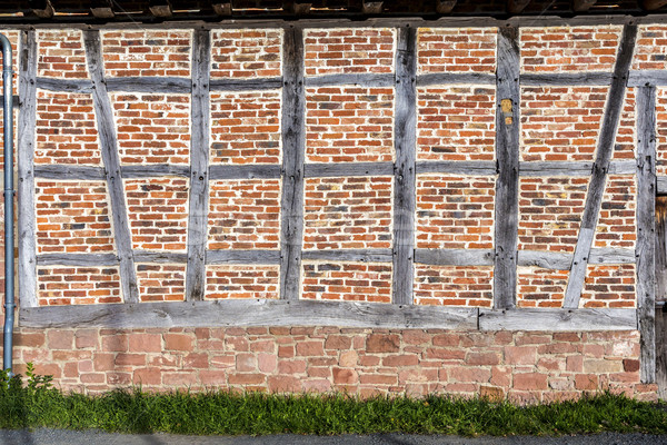 Detail of half-timbered house Stock photo © meinzahn