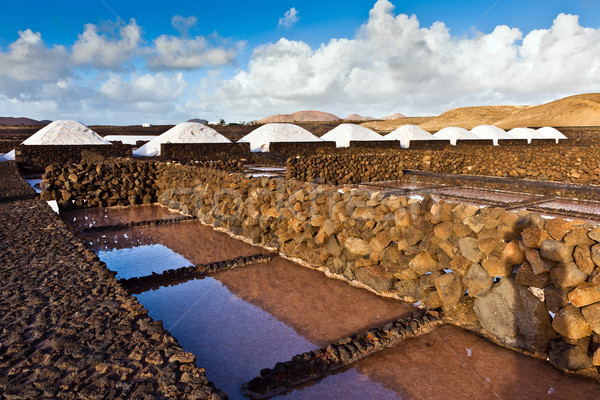 Salt refinery, Saline from Janubio, Lanzarote  Stock photo © meinzahn